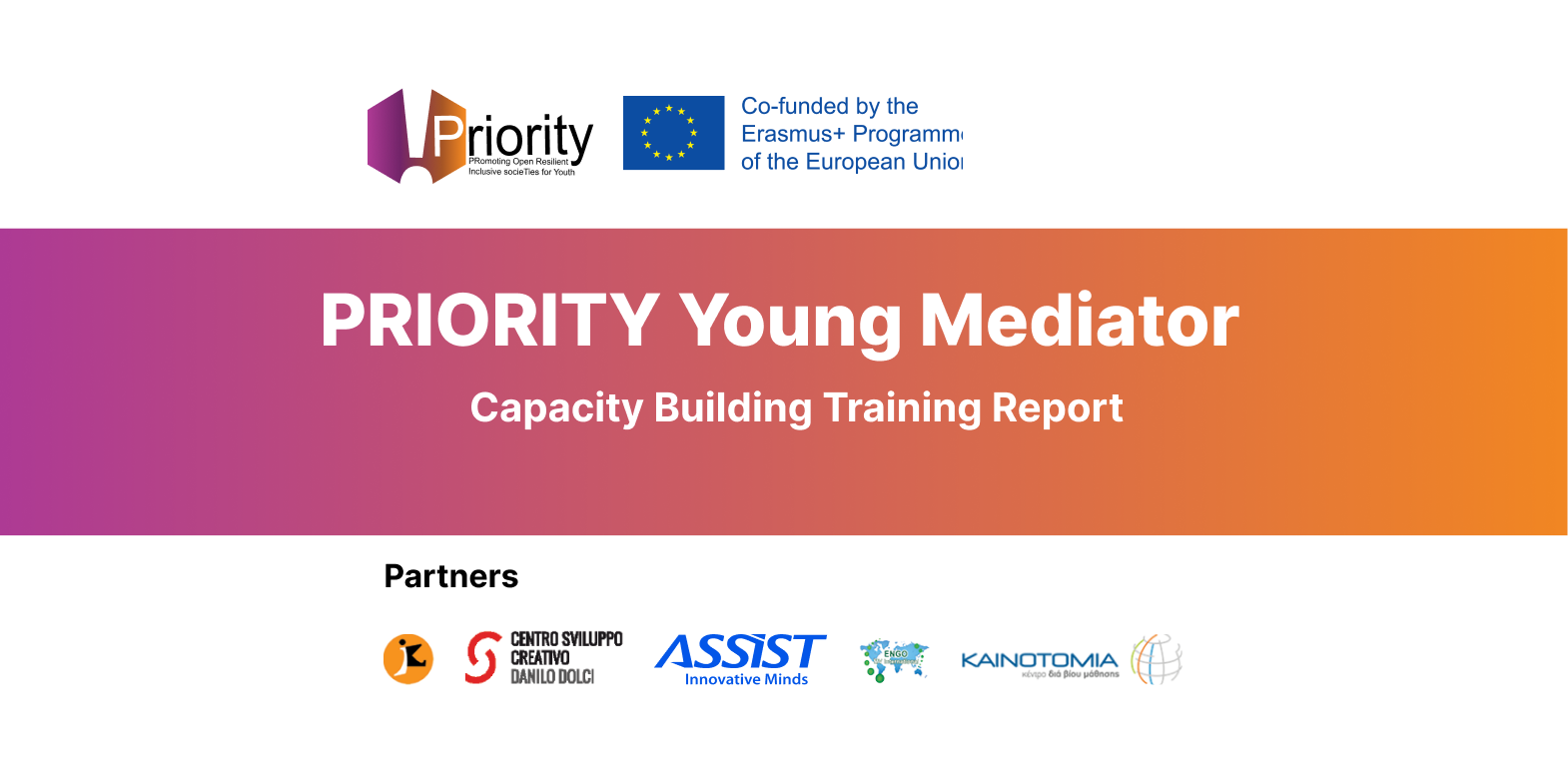 Raport cu privire la trainingurile de dezvoltare a capacităților tinerilor mediatori PRIORITY